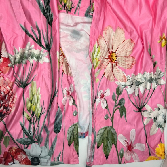 NWOT Pink 2 Piece Dress and Duster Set, Size Small - Picture 5 of 7